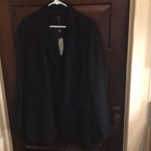 $224 Talbots 22W 3X black wool blazer new with tags “Kate fit”